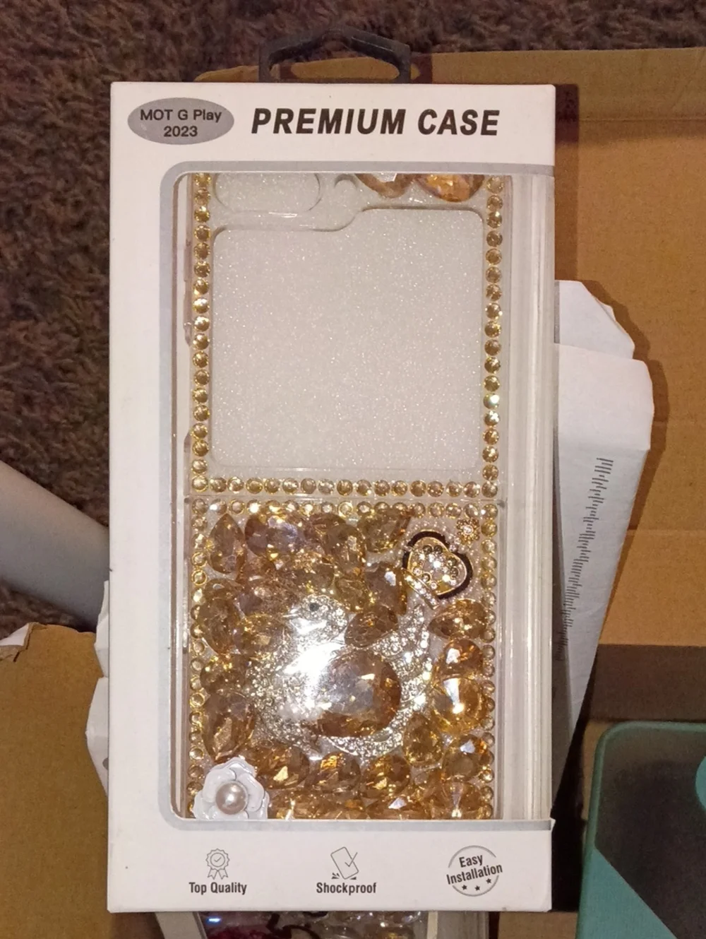 Motorola G Play 2023 Premium Gold Bling Phone Case